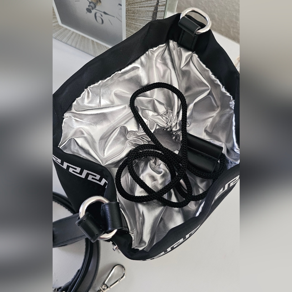 NWOT Versace Parfum Black Bucket Mini Crossbody - Picture 3 of 4